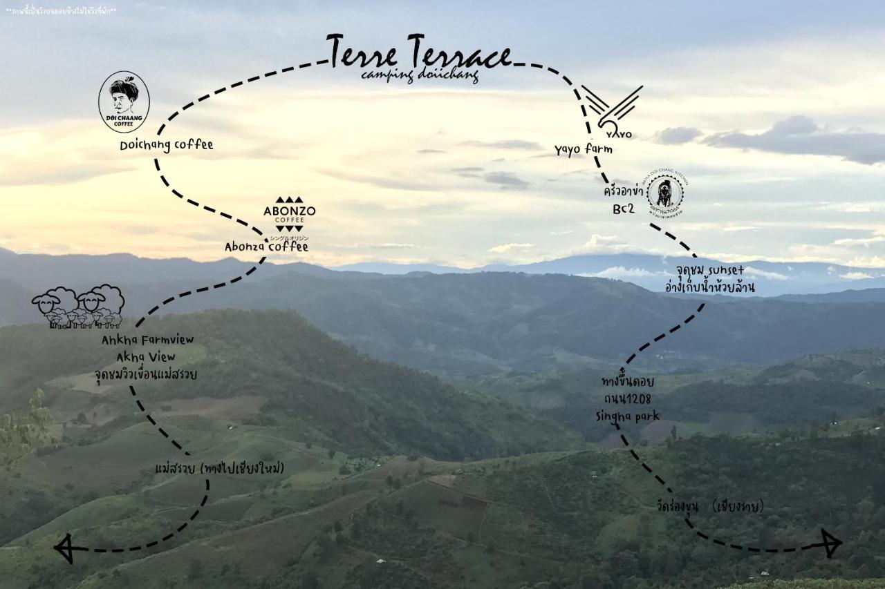 Terre Terrace Glamping - Doichang Ban Huai Khai Exterior foto