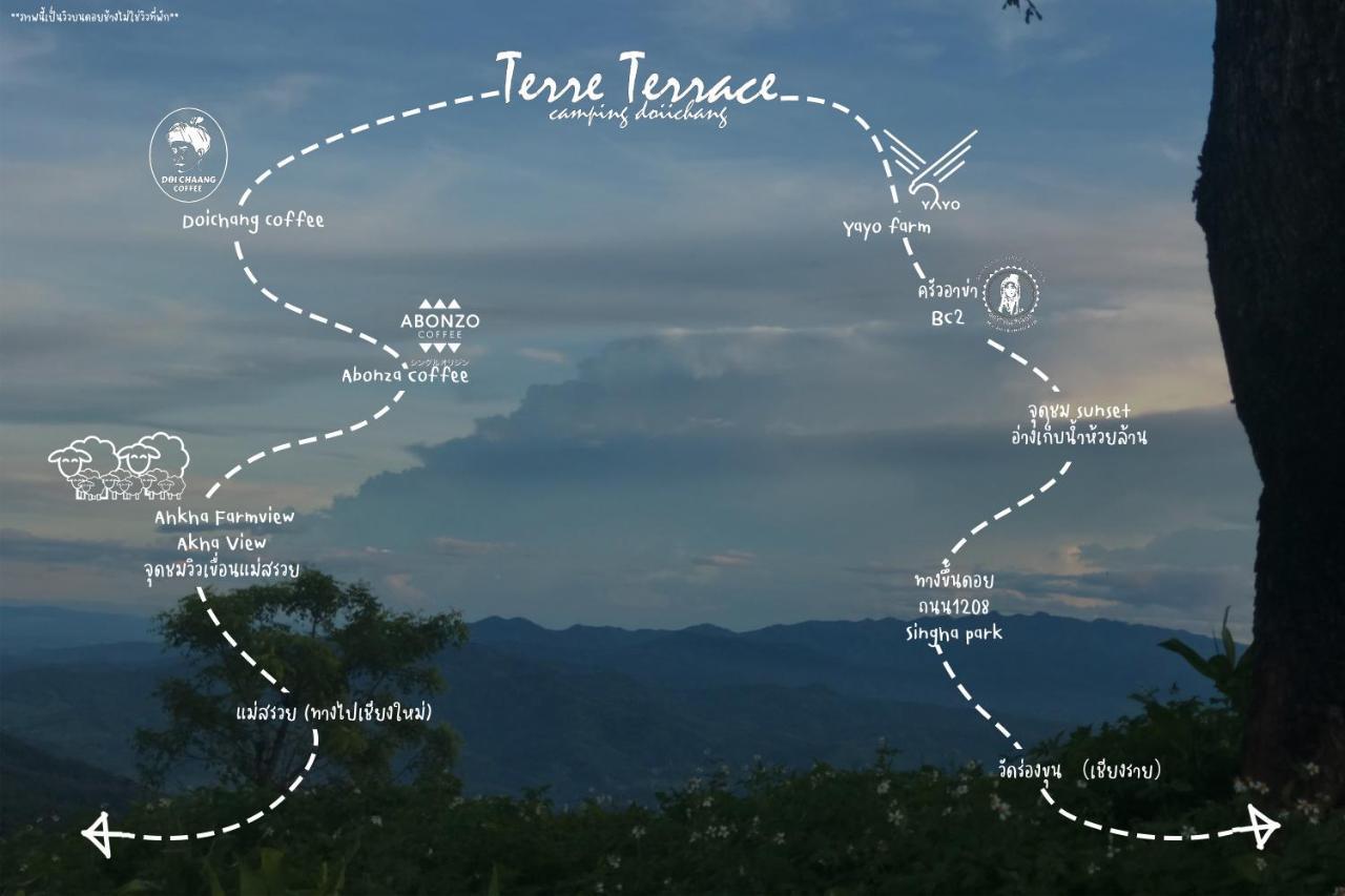 Terre Terrace Glamping - Doichang Ban Huai Khai Exterior foto